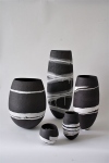 Bell Form, H.41cm, Snow Bands, H.64cm, Spiral, H.45cm, Bowl, H.10cm, Pot, H.15cm